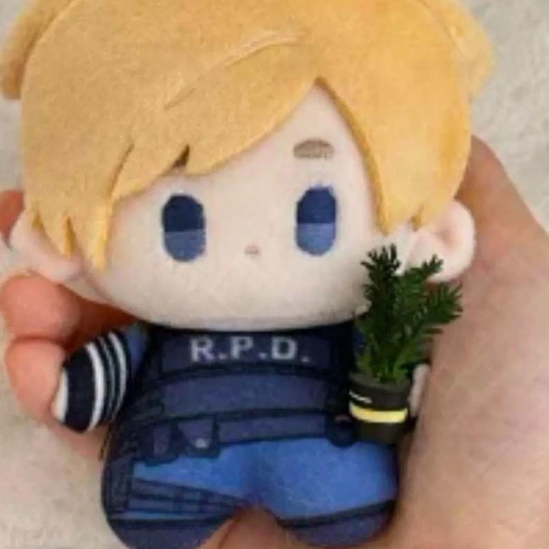 Новая плюшевая кукла-подвеска Leon из Resident Evil, 10 см, милая, с разными выражениями лица, мягкая игрушка, брелок, игрушка, подарок на день рождения для фанатов