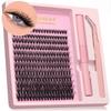 DIY Segmented Eyelash Extension Lashes Segments Fan Eyelashes Natural  3D Volume Lash Kit