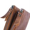 Classic Men Wallet Genuine Cow Leather Short Card Holder Leather Men Purse High Quality Designer Male Wallet with Zipper Pocket