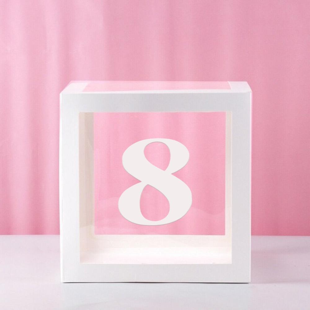 Clear Material Balloon Box Transparent Party Balloon Box Background Props Display Box Baby Shower
