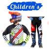 Motocross Gear Set for Kids 20 22 24 26 28 Racing Suit MX MOTO Jersey & Pant Kits Youth Children Boy Girl Motorcycle BMX Off-road Bicycle Combo