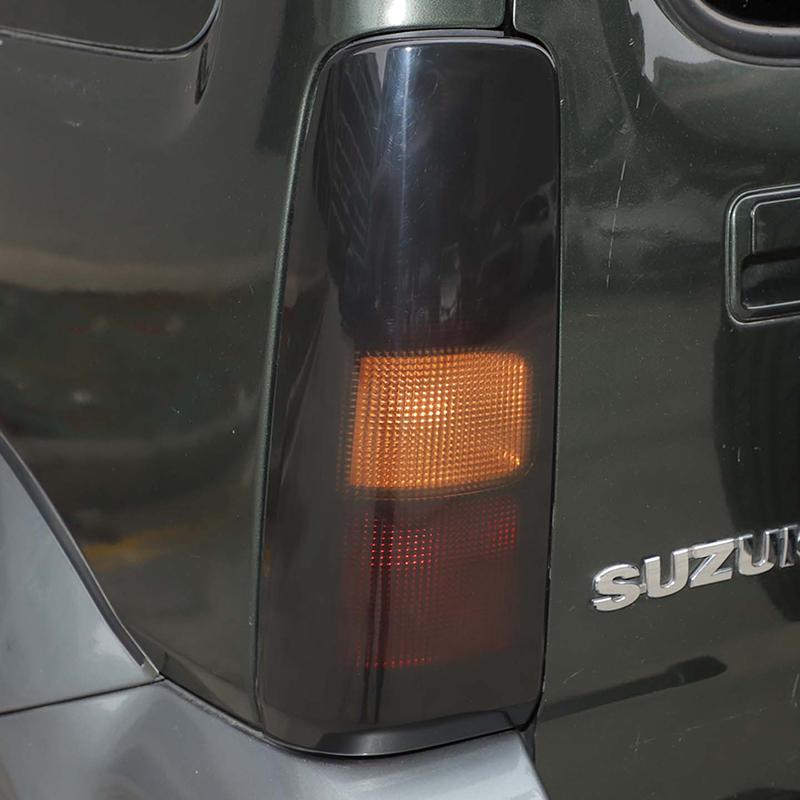 Taillights Covers Rear Lamp Housing ABS Tail Light Decoration For Suzuki Jimny 2007-2017 Exterior Accessoriess (Smoked Black)