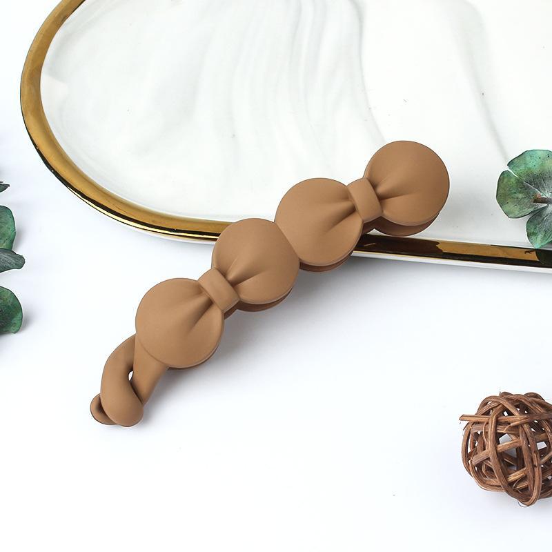 Frosted Banana Ponytail Clip Solid Color Hair Clip Women Hair Styling Clip Accessories Ponytail Barrettes Hair Claws Hairpins