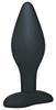 Silicone Anal Plug Large (12cm) - Black Velvets