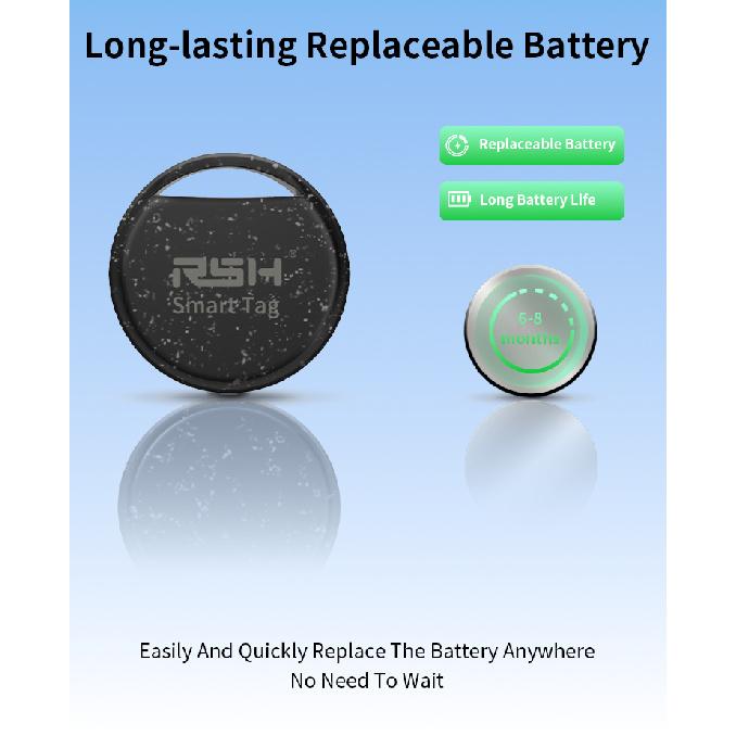 RSH 5pcs Security Anti-Loss GPS Tracker Android Locator for Xiaomi Global Postioning Kids Bag Wallet Car Finder Google Certified 5