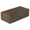 Rectangular Wooden Storage Box Retro Wooden Box Clamshell Wooden Box Retro Jewelry Box Gifts Box Desktop Organizer
