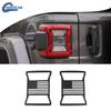 Black Rear Lamp Tail Light Guard Cover Trim For Jeep Wrangler JL Black US Flag