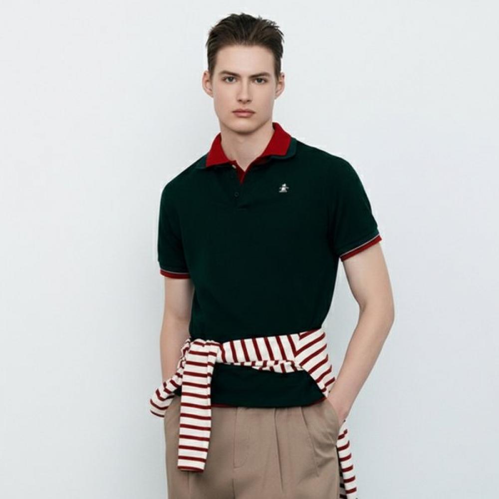 MunSingwear Men S SignaTure Polo T ShirT Dark Green mr121mTS13