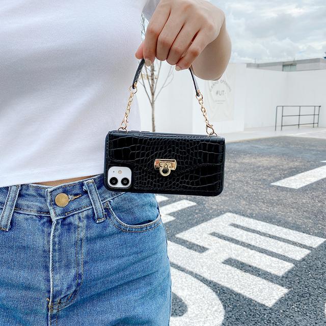 Роскошный бренд 3d сумочка из мягкой кожи крокодила чехол для телефона для Apple Iphone 7 8 Plus X Xs Xr Max 11 10 Pro Se Card Package Cover