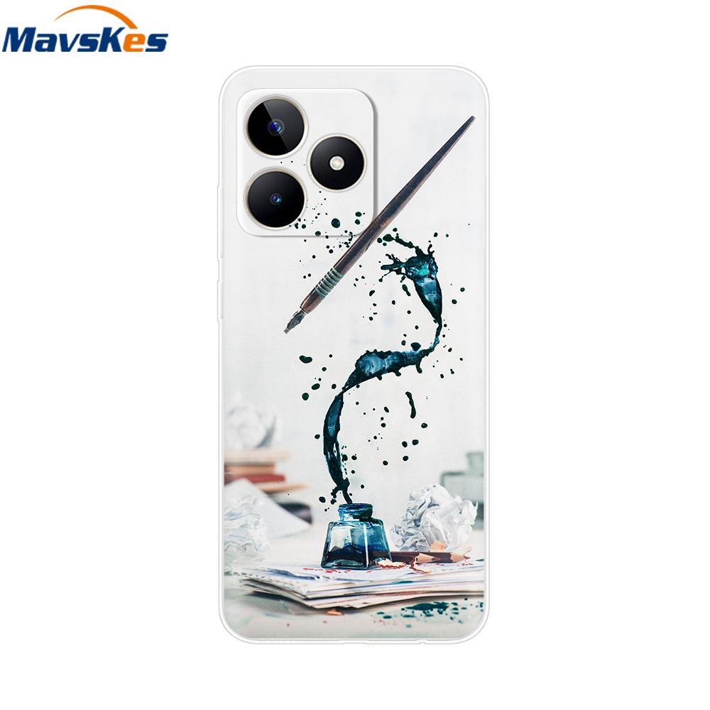 For OPPO Realme C53 C 53 Case Cover Clear Soft Silicone TPU Phone Case Coque For Realme C53 realmeC53 Back Cover Fundas Bumper