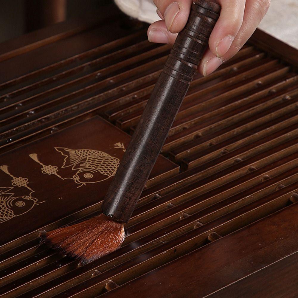 Sandalwood Handle Household Teaware Cleaning Brush Tea Brushes Tea Cup Cleaner Tea Accessories