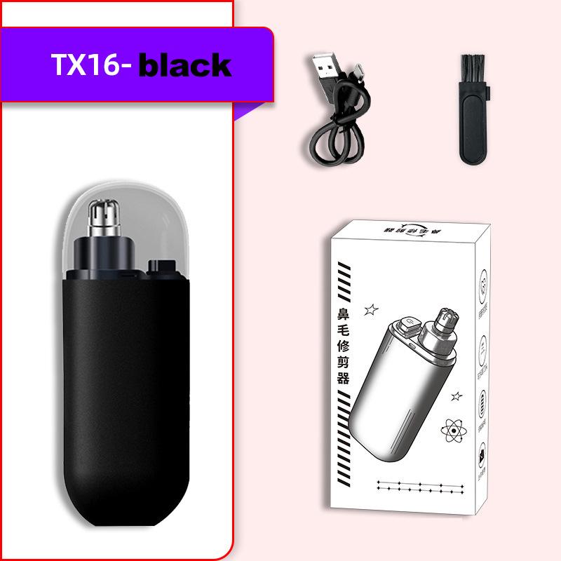 Перезаряжаемый электрический триммер для носа и ушей - Литий-полимерный аккумулятор 150 мАч, Быстрая зарядка, Компактный и портативный клиппер для мужского груминга