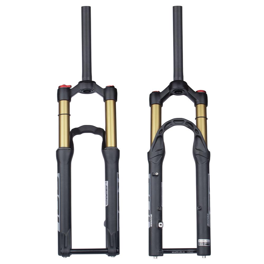Bolany-Bicycle Front Fork with Barrel Shaft, Air Resilience Suspension, Rear Corolla Structure Design, MTB, 20 in, 24 in