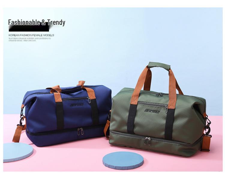 Холщовая дорожная сумка большой вместимости для мужчин и женщин - Прочный, легкий багаж для коротких поездок и спорта