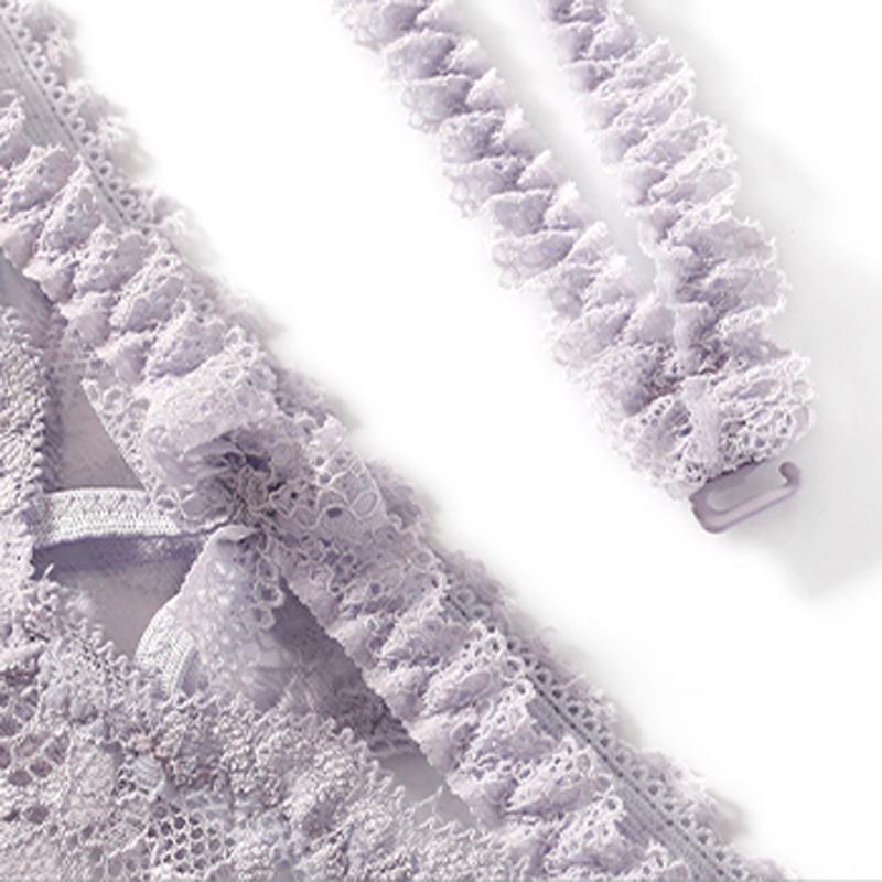 CINOON Sexy Women Lace Briefs Low-waist Hollow Out Transparent Panties Detachable Neck Hanging Lingerie Intimates