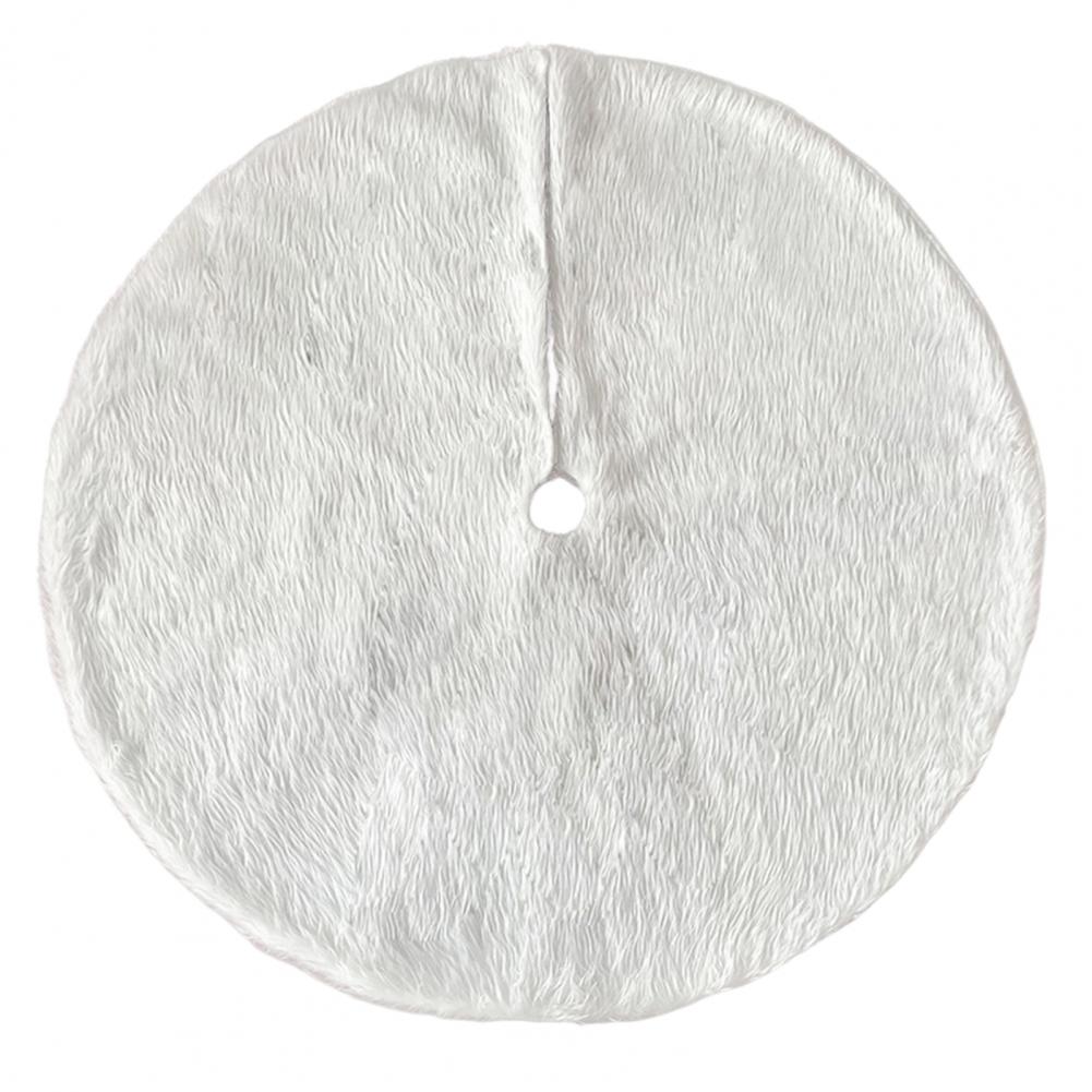 Юбка для рождественской елки, очень мягкая, износостойкая, простая установка, снежинка, круглый коврик для украшения рождественской елки, меховой ковер