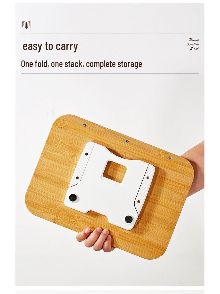 Детская регулируемая подставка для чтения - Складной держатель для книг из массива дерева с регулировкой высоты