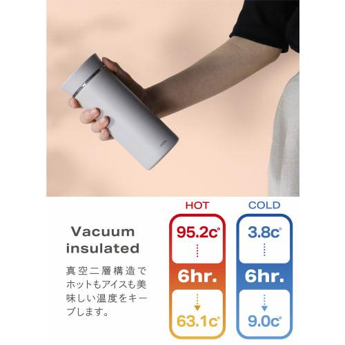 CB Japan Water Bottle, White, Dishwasher Safe, 350ml, Direct Drinking, Stainless Steel Bottle, Vacuum Insulated, EL Bottle, Mlte