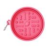 Foldable Pet Bowl, Portable Slow Feeder Bowl with Suction Cups, Non-Slip Silicone Collapsible Food Bowl for Cats Dogs