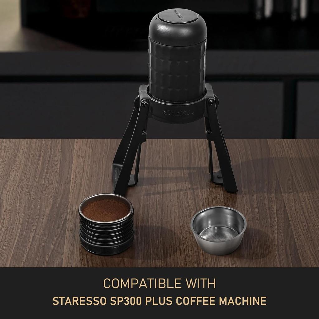 STARESSO Plus Accessory Filter Basket, 53mm 304 Stainless Steel Bottomless Portafilter Compatible with STARESSO Plus SP300 Portable Espresso Maker