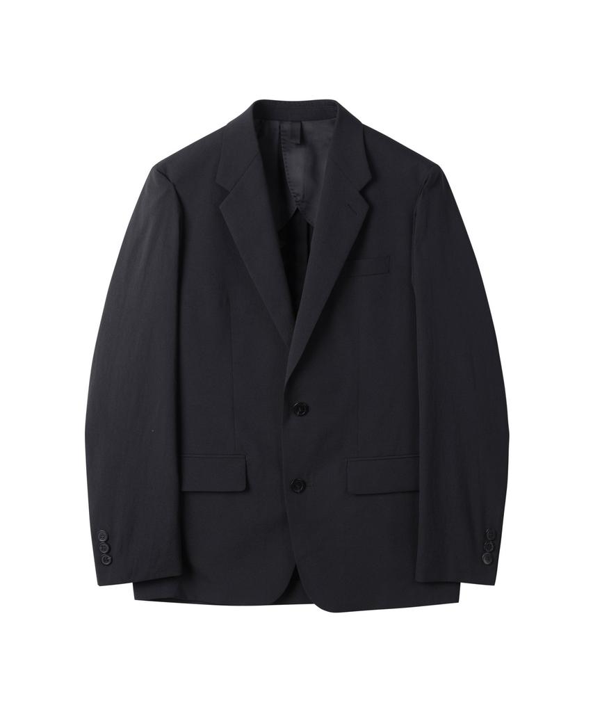 Customellow Black Slim Fit Wool Blended Setup Jacket Cwjam25401Bkx