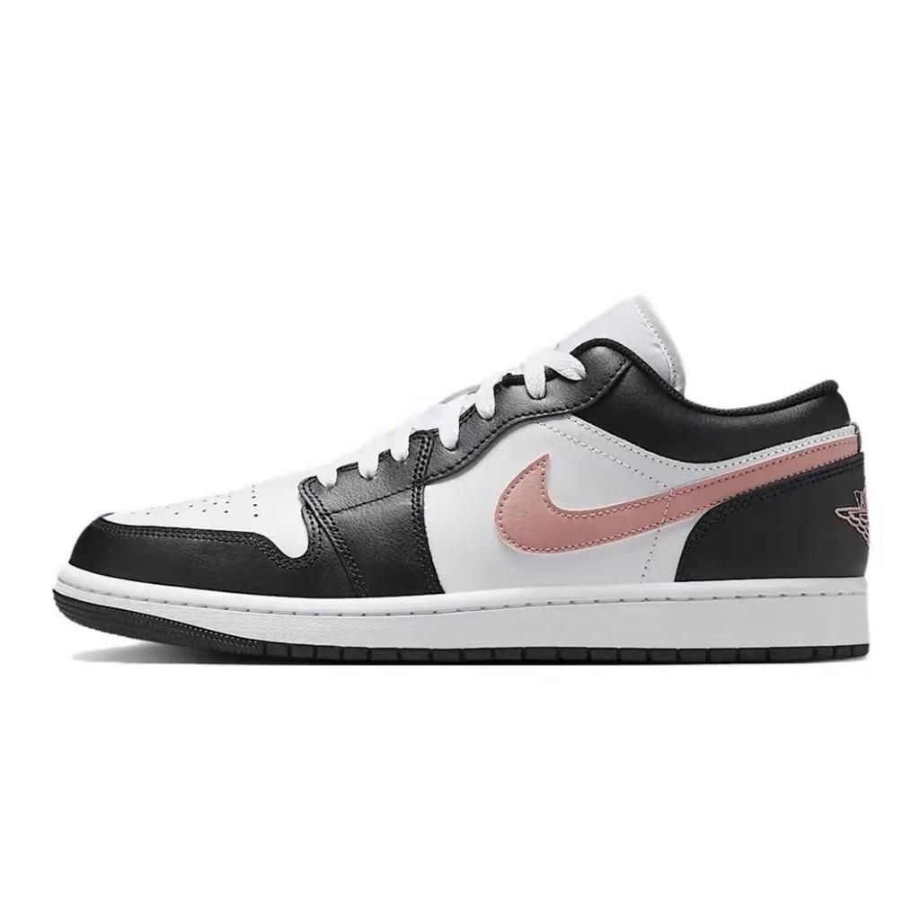 Jordan Air Jordan 1 Gift Box Abrasion Resistant Low top Vintage Basketball Shoes Unisex Black Purple 553558-165(Team701-F-B)