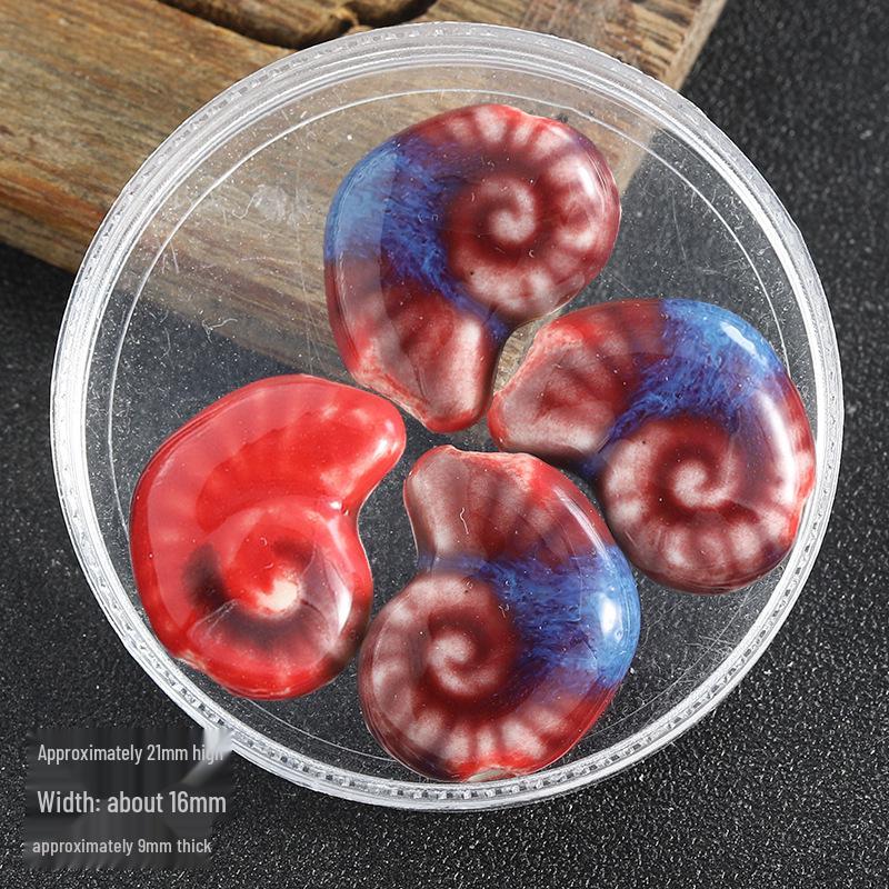 Керамические бусины «Улитка и морские животные» для изготовления украшений и аксессуаров своими руками