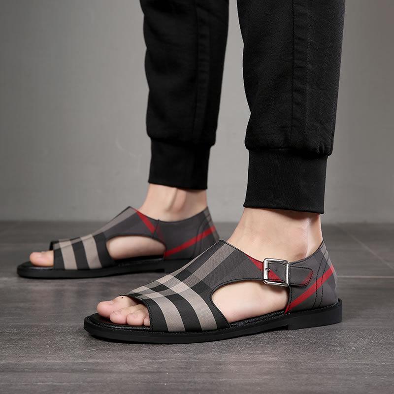 Мужская пляжная обувь, модные качественные сандалии, сетка, мягкая рыбацкая летняя повседневная пляжная обувь