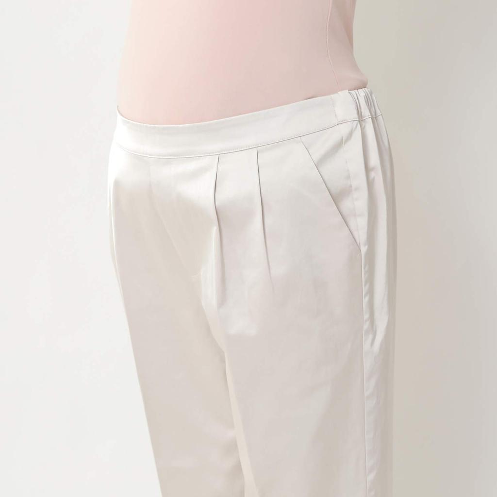 Повседневные Тусклые Атласные Нарядные Шампанское Бежевый SM [Женщины Плюс] Брюки, Рубашки-Брюки, Женские,