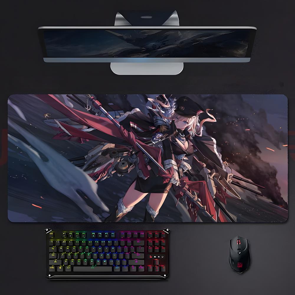 Игровой Аниме AAzur LLane Коврик для Мыши Большой Игровой Коврик для Мыши С Прошитыми Краями Утолщенный Коврик для Стола ПК
