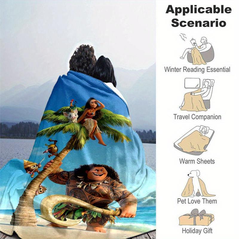 1pc, Moana's Adventure: Tropical Palm Tree Blanket Perfect for Home Decor, Couch Cover, Outdoor Blankets, Gifts, Throw