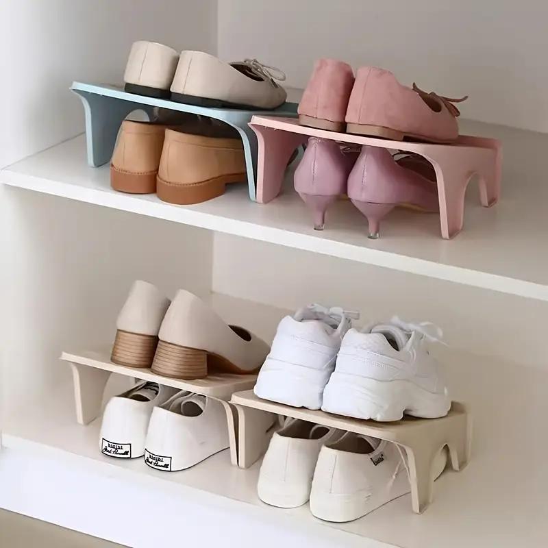 Storage Shoe Rack Double-layer Plastic Double-layer Shoe Rack Cabinet Integrated Shoe Rack To Organize Shoes and Slippers