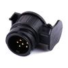 13 to 7 Pin Plug Adapter for Car Trailers Padlock Waterproof Connector 12V Protect Towing Anti Socket Towbar Accessories