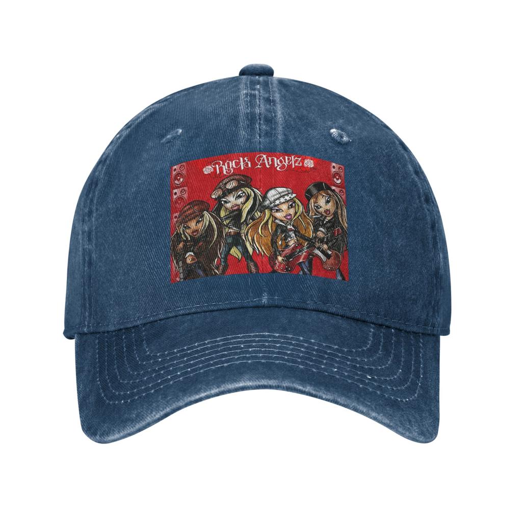 Братц Рок Ангелы Бейсболки Snapback Джинсовые Кепки Для улицы Регулируемая Кепка Спортивная Бейсболка Ковбойская Шляпа для Унисекс Женщин
