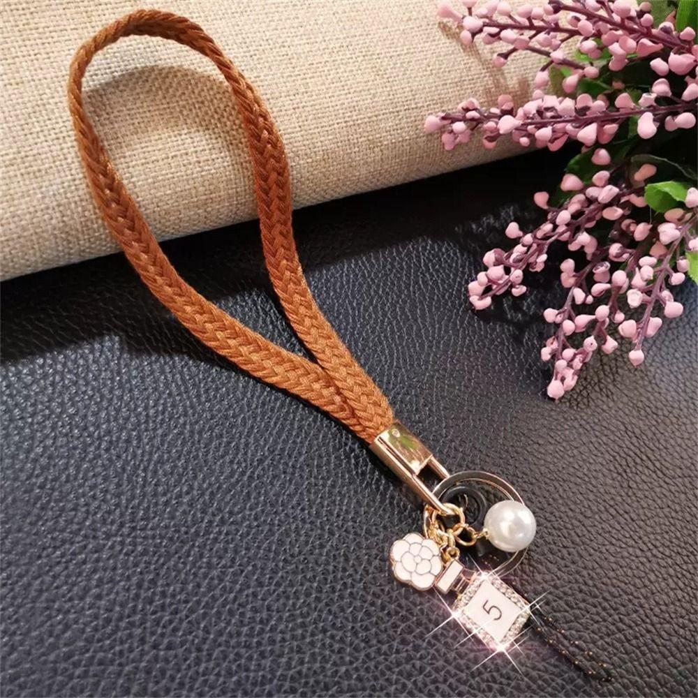 Hanging Neck Strap ID Badge Holder Phone Hang Rope Mobile Phone Lanyard Woven Strap Rope Wrist Rope