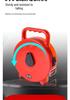 Reflective Retractable Construction Warning Tape, 20-100m Thickened Canvas Isolation Belt