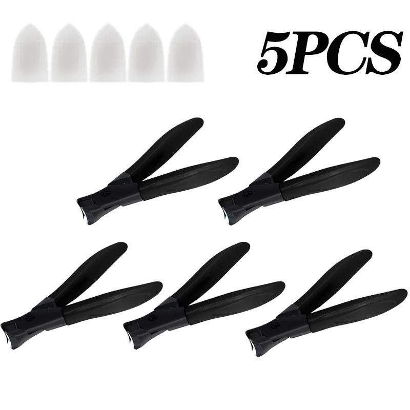 10 шт. Брызгозащитные кусачки для ногтей с большим отверстием, специальные кусачки для толстых и твердых ногтей, набор кусачек для ногтей для домашнего использования