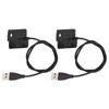 2Pcs Smartwatch Charger USB Charging Cable Cord Charger Dock Adapter for Fitbit Charge 2