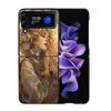 Exquisite Women's Loish Style Flowers Phone Case For Samsung Z Flip 7 6 5G Galaxy Z Flip4 Z Flip5 Z Flip3 Coque Black Hard PC Sh