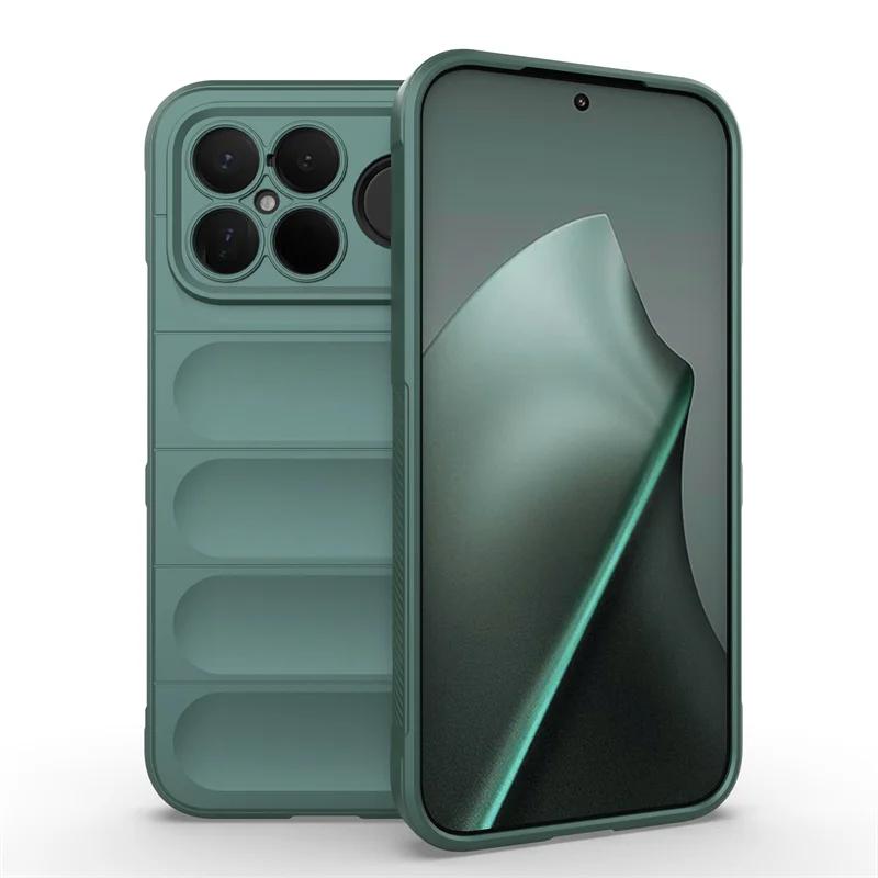 Простой силиконовый чехол с ощущением кожи, гибкий, для Xiaomi Poco F8 Ultra F8 Pro, защитная крышка, ударопрочный чехол Capa Shell Fundas