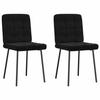 VidaXL Dining Chairs Set of 2 Black Velvet 4101086