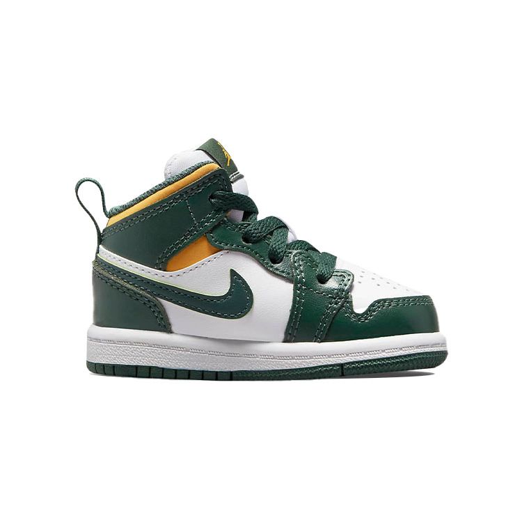 Air Jordan 1 Mid Td Noble Green Pollen White 640735-371