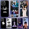 Rapper J-JUL Phone Case For iPhone 17,16,15,14,13,12,Pro,Max,Plus,E,SE4,Air,Mini Black Soft Box