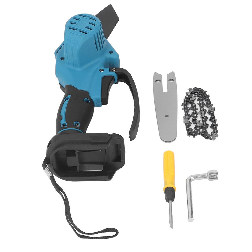 Мини цепная пила электрическая беспроводная ручная портативная быстрая садовая цепная пила для обрезки веток для 18 В