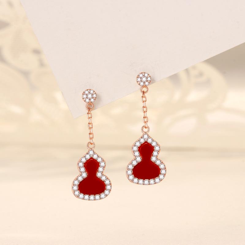 Серьги-гвоздики из белой тыквы-рябчика, агат с длинной бахромой, модные женские простые украшения для ушей