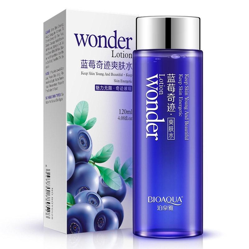 120ml Blueberry Miracle Glow Wonder Face Toner Makeup Water Smooth Facial Toner Lotion Oil Control Pore Moisturizing Skin Care