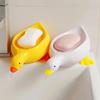 Duck Soap Box Cute Cartoon Duck Shape Self-Draining Soap Dish Open Design Soap Dish for Shower Bathroom Toilet