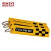 Remove Before Flight Safety Tag FOLLOW ME Keychain Jewelry Aviation Gifts 3 PCS/LOT