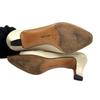 Used Salvatore Ferragamo Pumps Valapumps Beige/black Leather Women
