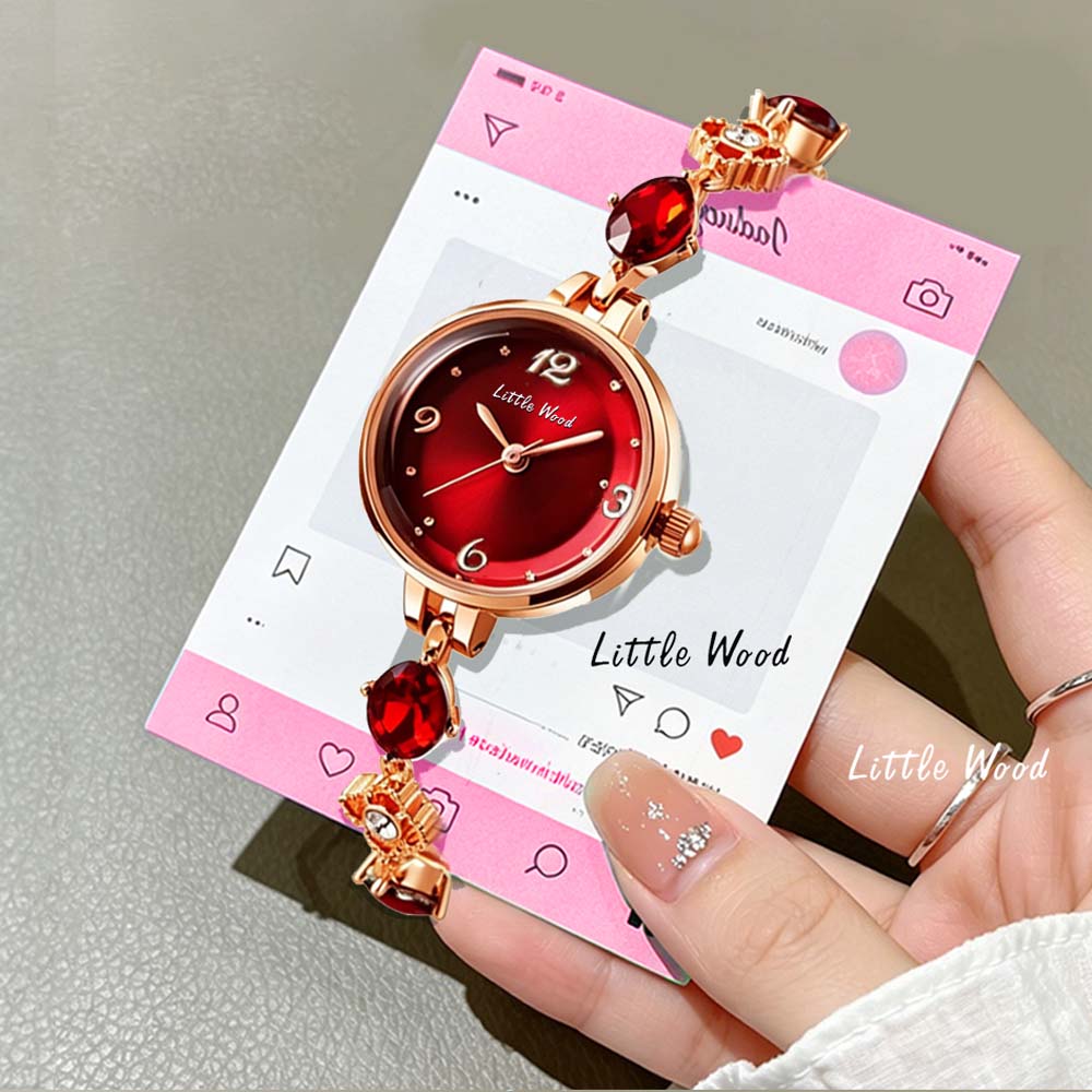 Little Wood New Women's Quartz Wristwatch Niche and Trendy Women's Watch Gift Student-Friendly Water-Resistant watches for woman